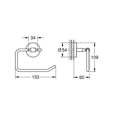 Фото Держатель для туалетной бумаги Grohe QuickFix Start Cosmopolitan 41165000