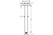 Кронштейн для верхнього душу зі стелі Hansgrohe E 300 мм (27388000) Фото 3 з 3