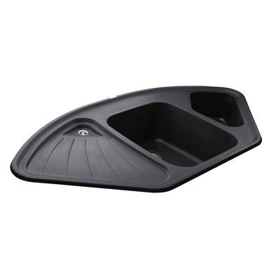 Фото Гранитная мойка Globus Lux AVERNO 1060x575мм, черный
