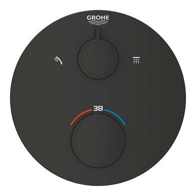 Фото Grohe Grohtherm Термостат для душу з перемикачем на 2 положення верхній/ручний душ (1022082430)