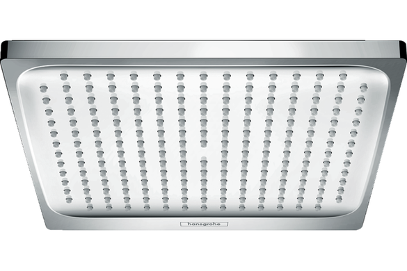 Фото Верхній душ Hansgrohe Crometta E 240 1jet, EcoSmart: 9л/хв білий хромований (26727000)