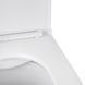 Унітаз підвісний KRONER Armada WHI513636 Rimless із сидінням Soft Close дюропласт Фото 7 з 13