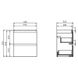 Комплект Cersanit B02 MODUO SLIM: шкафчик с умывальником MODUO SLIM 50 белый (S801-229) Фото 2 из 7