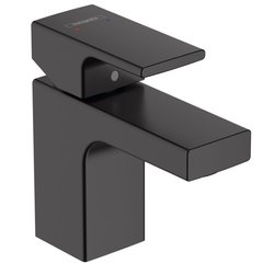 Фото Смеситель для умывальника Hansgrohe VERNIS SHAPE 70 (71561670) с донным клапаном pop-up, чёрный матовый