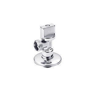 Фото Кран приладовий для підключення Karro 1/2"х1/2" ЗЗ хромований KR-5001