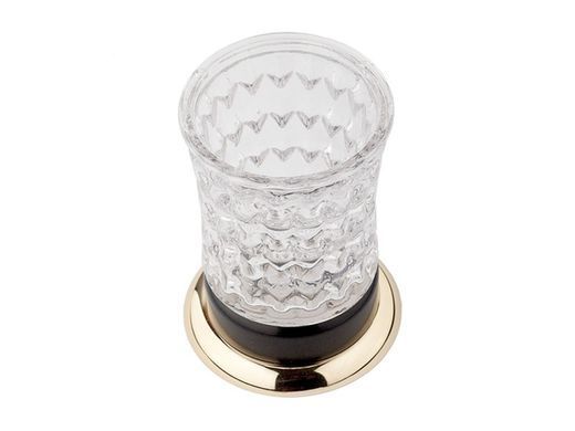 Фото Стакан для зубних щіток KUGU Versace Freestand 250G & B, чорний/золото