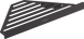 Hansgrohe AddStoris Полочка угловая 14.8х14.8 x 30.5 см Matt Black (41741670) Фото 1 из 8