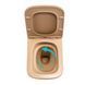 Унитаз подвесной Tern Ultra Quiet 490&times;365&times;325 мм, Beige, с сиденьем Slim Duroplast / Soft-close / Quick Release QT17332303ASSB Qtap Фото 6 из 8