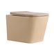 Унитаз подвесной Tern Ultra Quiet 490&times;365&times;325 мм, Beige, с сиденьем Slim Duroplast / Soft-close / Quick Release QT17332303ASSB Qtap Фото 1 из 8
