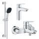 Набір змішувачів 3 в 1 для ванної кімнати M-Size Grohe QuickFix Start UA202301MQ Фото 1 з 26
