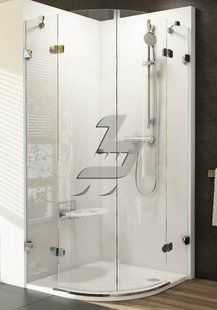 Фото Душові двері Ravak BSRV4-80 chrom + glass Transparent