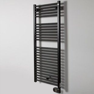 Фото Рушникосушарка електрична Zehnder Aura 1226х500мм, 750 Вт, чорний матовий (PBEBZ-120-50-MQ)