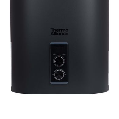 Фото Водонагрівач електричний Thermo Alliance 80 л Black, плоский вертикальний, мокрий ТЕН 2 кВт (0,8+1,2) DT80V20G(PD)/2В