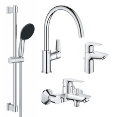 Фото Набір змішувачів 4 в 1 для ванної кімнати та кухні S-Size Grohe QuickFix StartEdge UA202501SK