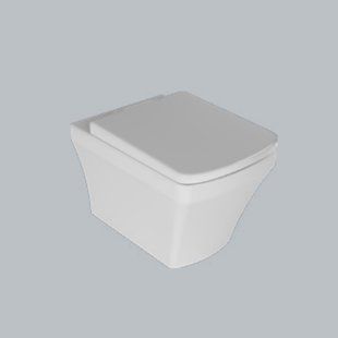 Фото Унітаз підвісний з кришкою Quarter Bath Cross Grand безобідковий білий (70CG03052.00.1.3.01/30SCO.01.02.03.)