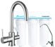 Комплект: DAICY-U змішувач для кухні, Ecosoft Standart система очищення води (3х ступінчаста) 55009-U + FMV3ECOSTD Фото 1 з 5