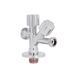 Кран кутовий подвійний Thermo Alliance Forte 1/2"З х 1/2"З х 3/4"З, хром (TAF187W151520)