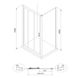 Дверь в нишу Eger LEXO 599-809/1 трехсекционная раздвижная, 90x195 см, профиль хром, стекло прозрачное Фото 5 из 5