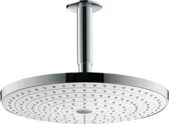 Фото Верхній душ Hansgrohe Raindance Select S 300 2jet з тримачем зі стелі, хром/білий (27337400)