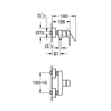 Фото Смеситель для душа Grohe QuickFix Start 322792432