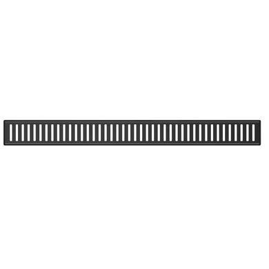 Фото Душевой трап VOLLE 600 мм c решеткой "линия", черный матовый (9000.200604)