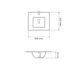 Умивальник врізний VBI FERRARA 40 WHITE (VBI-018011) Фото 2 з 4
