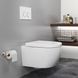 Унитаз подвесной безободковый Quarter Bath Deep с крышкой Standart белый (70DE03054.00.1_30SCD.01WG) Фото 3 из 4