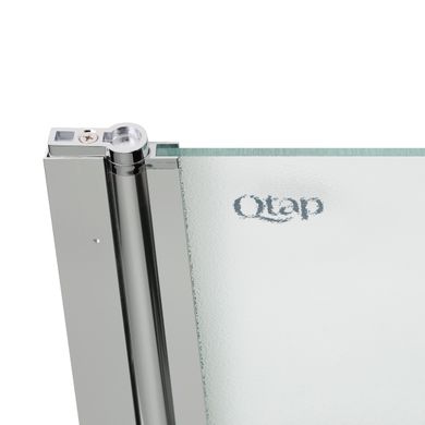 Фото Штора на ванну Qtap Standard CRM407513APL стекло Pear 6 мм, 75х130 см, левая