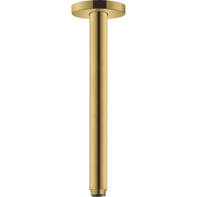 Фото Кронштейн для верхнего душа с потолка Hansgrohe S 300 мм Polished Gold Optic (27389990)