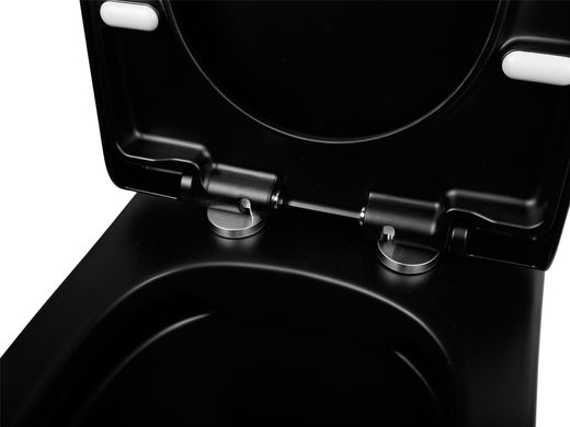 Фото Унитаз-компакт Newarc Modern Rimless сиденье Soft-Close, черный матовый (3822B-M)