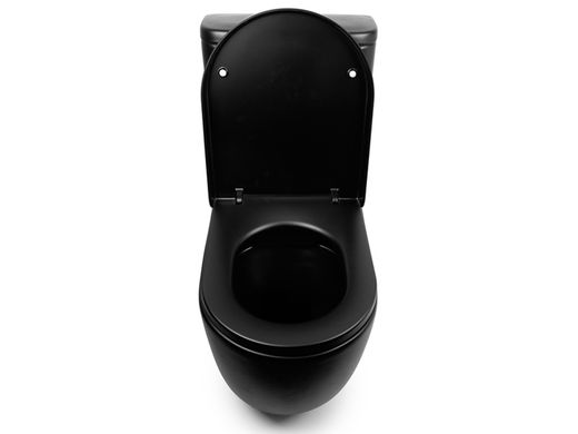 Фото Унитаз-компакт Newarc Modern Rimless сиденье Soft-Close, черный матовый (3822B-M)