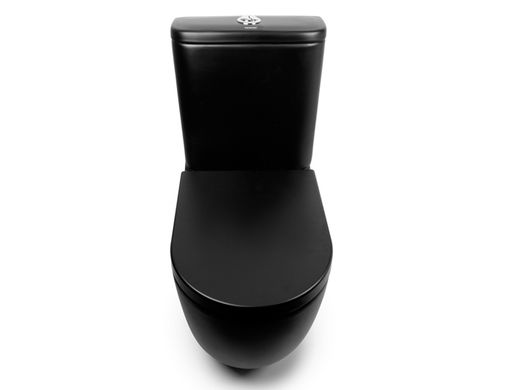 Фото Унітаз-компакт Newarc Modern Rimless сидіння Soft-Close, чорний матовий (3822B-M)