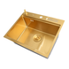 Мийка для кухні золота з нержавіючої сталі з PVD покриттям багатофункціональна Nett NG-5747 Фото 1 з 7