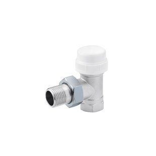 Кран термостатичний кутовий Karro 1/2" ВЗ нікельований KR-2015 (CV008228)