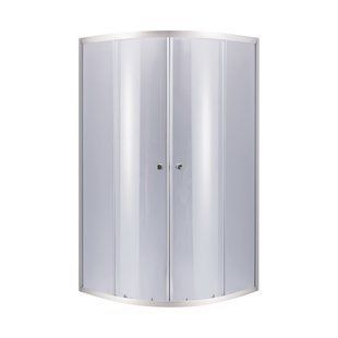 Душова кабіна Lidz Latwa SC90x90.SAT.LOW.GR, скло тоноване 4 мм без піддона