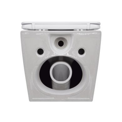Фото Унітаз підвісний Jay Rimless 485&times;360&times;320 мм, White, з сидінням Slim Duroplast/ Soft-close/ Quick Relase QT07335177RW Qtap