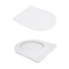 Унітаз підвісний Jay Rimless 485&times;360&times;320 мм, White, з сидінням Slim Duroplast/ Soft-close/ Quick Relase QT07335177RW Qtap Фото 6 з 7