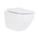 Унітаз підвісний Jay Rimless 485&times;360&times;320 мм, White, з сидінням Slim Duroplast/ Soft-close/ Quick Relase QT07335177RW Qtap Фото 1 з 7