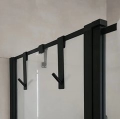 Фото Крючок для полотенец навесной черный металлический Nett GB-13