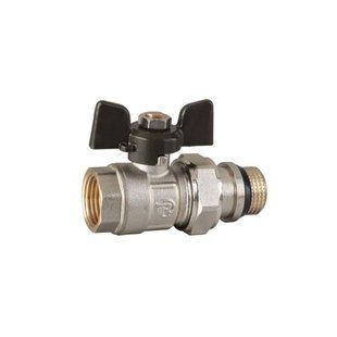 Кран кульовий з американкою 1/2" прямий метелик (Reiger+) (6554252)