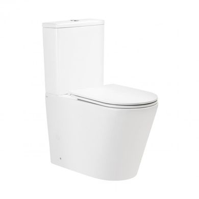 Фото Унитаз-компакт Qtap Scorpio безободковый Ultra Quiet с сиденьем Soft-close QT14222125AUQW