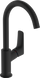 Змішувач Hansgrohe Logis для раковини із зливним набором чорний матовий (71130670) Фото 1 з 2