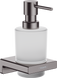 Hansgrohe AddStoris Дозатор подвесной для жидкого мыла Brushed Black/стекло (41745340) Фото 1 из 7