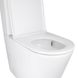 Унитаз-компакт Qtap Scorpio безободковый Ultra Quiet с сиденьем Soft-close QT14222125AUQW Фото 9 из 11