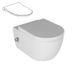 Унитаз-биде подвесной безободковый Quarter Bath Deep с крышкой Slim, подача холодной и горячей воды белый (70DE03054.00.4_30SCD.03WG) Фото 1 из 2
