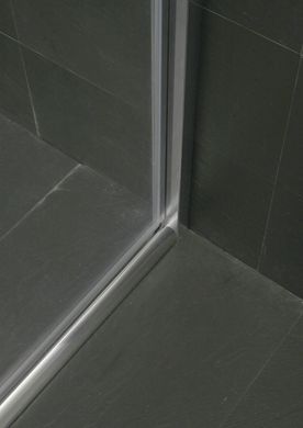 Фото Дверь в нишу Eger 599-150-90(h) распашная, 90x195 см, профиль хром, стекло прозрачное