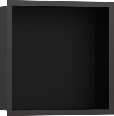 Фото Hansgrohe XtraStoris Individual MB Настінна ніша з рамкою 30х30х10см Brushed Black Chrome (56098340)