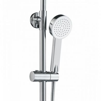 Фото Душова система для ванни RJ TULIP, верхній душ 200 мм ABS коло, ручний душ 90 мм 1 режим, хром (RSZ081-3)