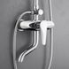 Душевая система для ванны RJ TULIP, верхний душ 200 мм ABS круг, ручной душ 90 мм 1 режим, хром (RSZ081-3) Фото 9 из 11